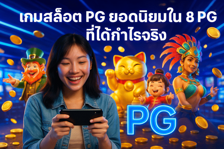 เกมสล็อต PG ยอดนิยมใน 8 PG ที่ได้กำไรจริง