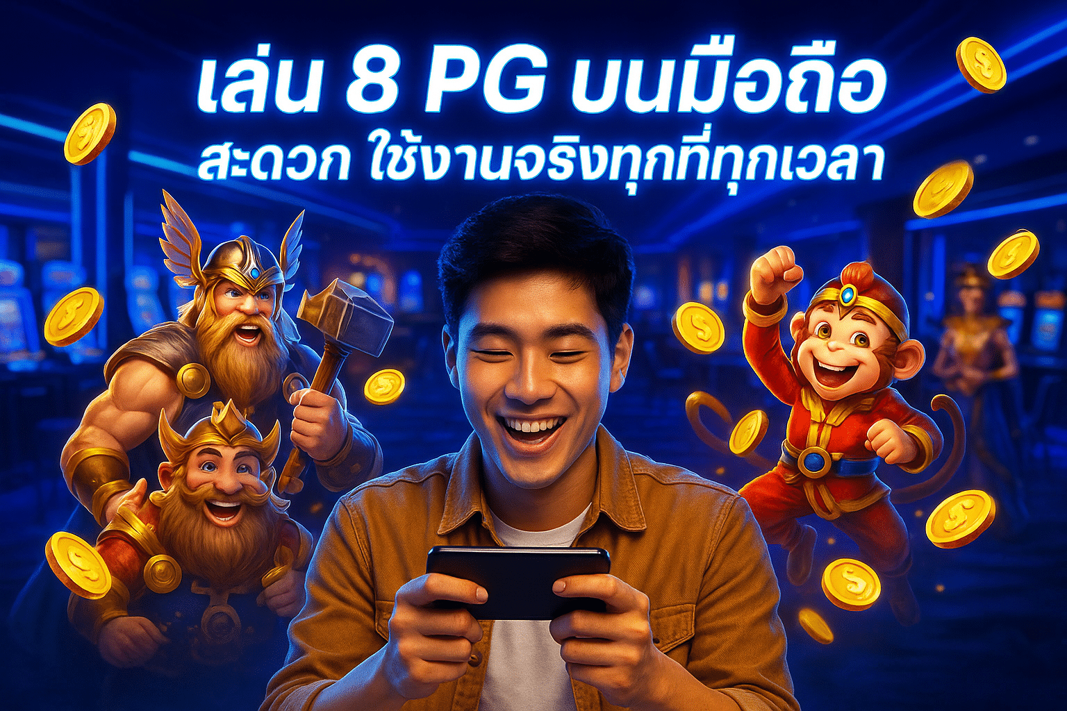 เล่น 8 PG บนมือถือ สะดวก ใช้งานจริงทุกที่ทุกเวลา